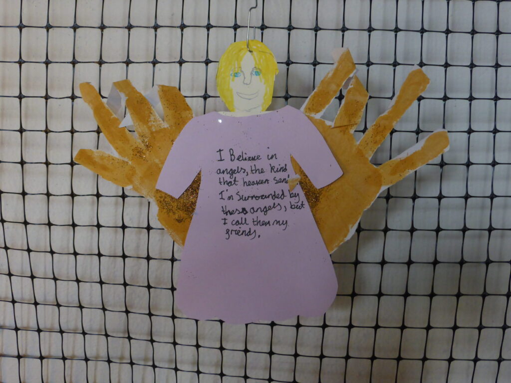 Angel made of paper